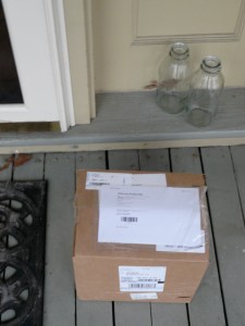 "My... what is that box on my porch...?"