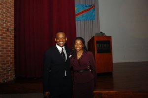 "My spouse Nathalie and I after a fundraiser for GBA at Rider University."