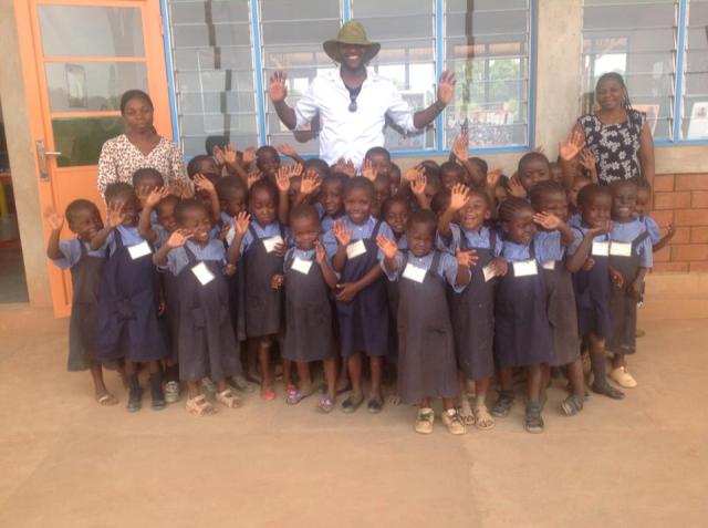 Arthur Katalayi, visting the Georges Malaika Foundation in Lubumbashi